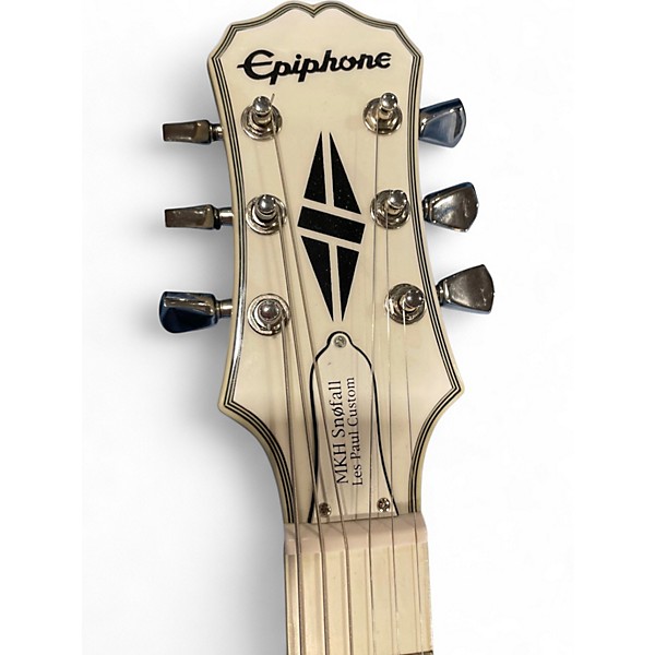 Used Epiphone MKH SNOFALL WHITE Solid Body Electric Guitar