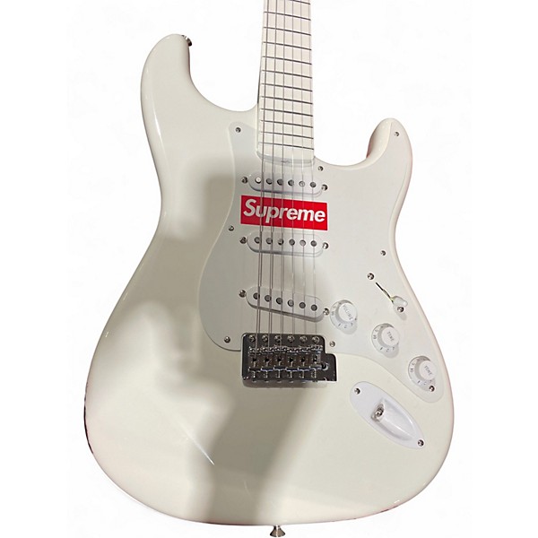 Used Fender SUPREME STRAT WHITE Solid Body Electric Guitar