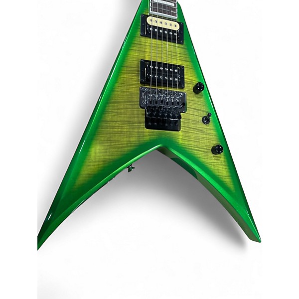 Used Jackson SCOTT IAN V SLIME BURST Solid Body Electric Guitar