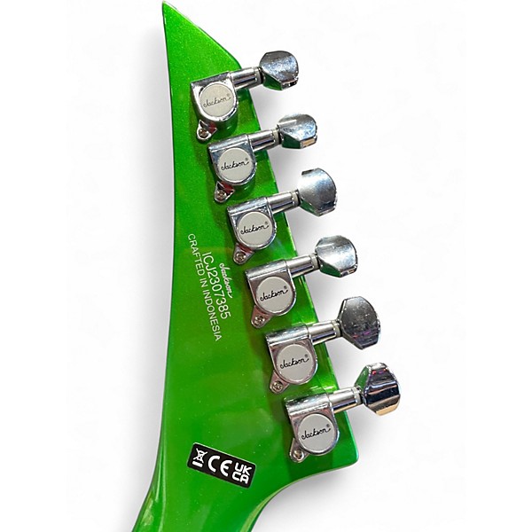 Used Jackson SCOTT IAN V SLIME BURST Solid Body Electric Guitar