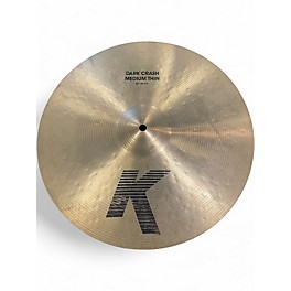 Used Zildjian 16in K Medium Dark Thin Crash Cymbal
