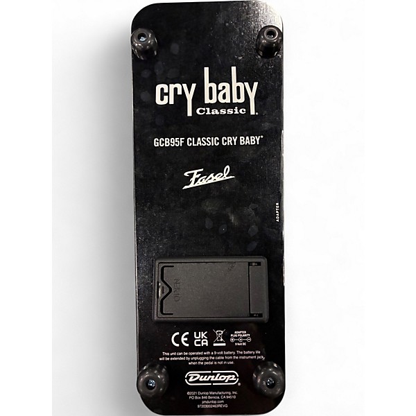 Used Dunlop GCB95F Crybaby Classic Wah With Fasel Inductor Effect Pedal