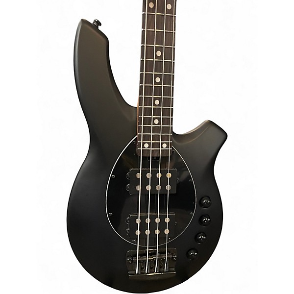 Used Sterling by Music Man Bongo Stealth Black Electric Bass Guitar