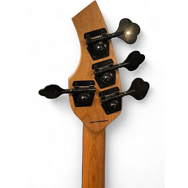 Used Sterling by Music Man Bongo Stealth Black Electric Bass Guitar