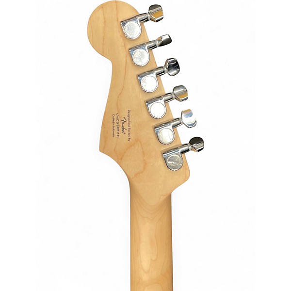 Used Squier Standard Stratocaster Apple Green Solid Body Electric Guitar