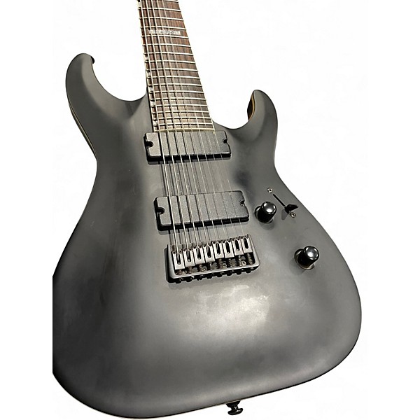 Used ESP Ltd h338 8 string Black Solid Body Electric Guitar