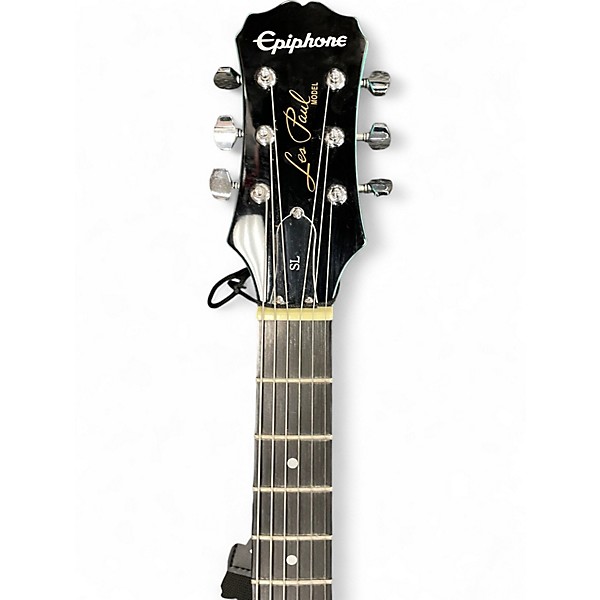 Used 2018 Epiphone Les Paul SL Surf Green Solid Body Electric Guitar