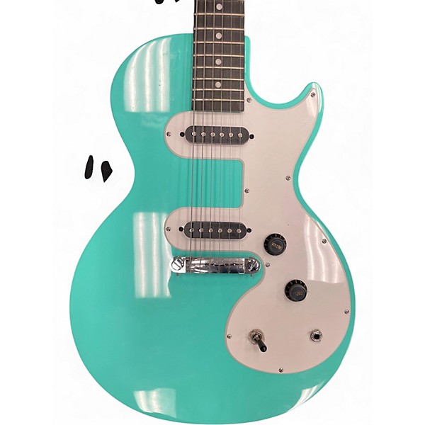 Used 2018 Epiphone Les Paul SL Surf Green Solid Body Electric Guitar