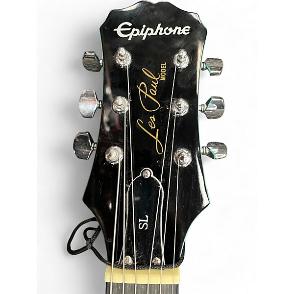 Used 2018 Epiphone Les Paul SL Surf Green Solid Body Electric Guitar