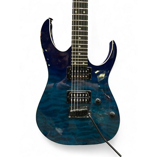 Used Ibanez Gio Ax Blue Sunburst Solid Body Electric Guitar