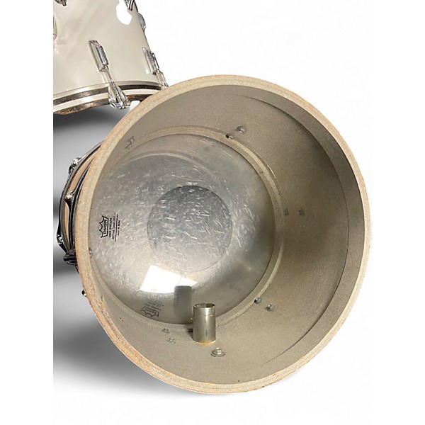 Vintage 1970s Rogers 4 Piece BIG R 4 Piece white Drum Kit