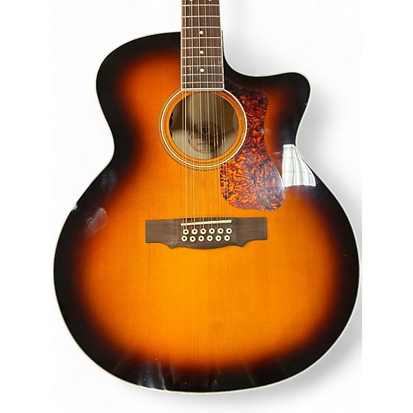 Used Guild F2512CE Tobacco Sunburst 12 String Acoustic Guitar