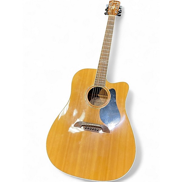 Used Alvarez AD60CE Artist Series Dreadnought Natural Acoustic Electric Guitar