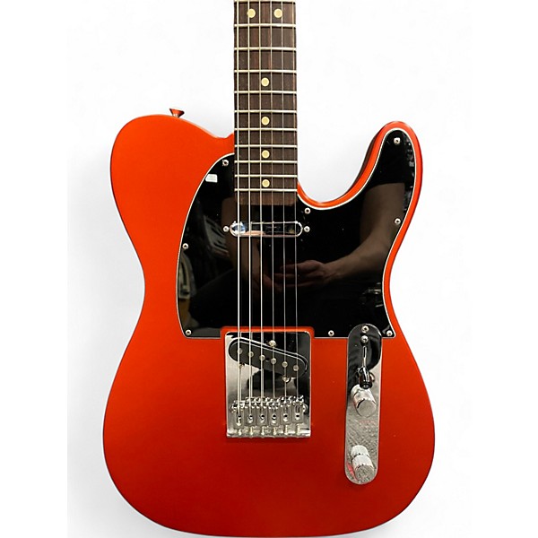 Used Fender Standard Telecaster Satin Orange Solid Body Electric Guitar