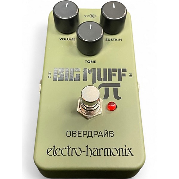 Used Electro-Harmonix Green Russian Big Muff Pi Fuzz Effect Pedal