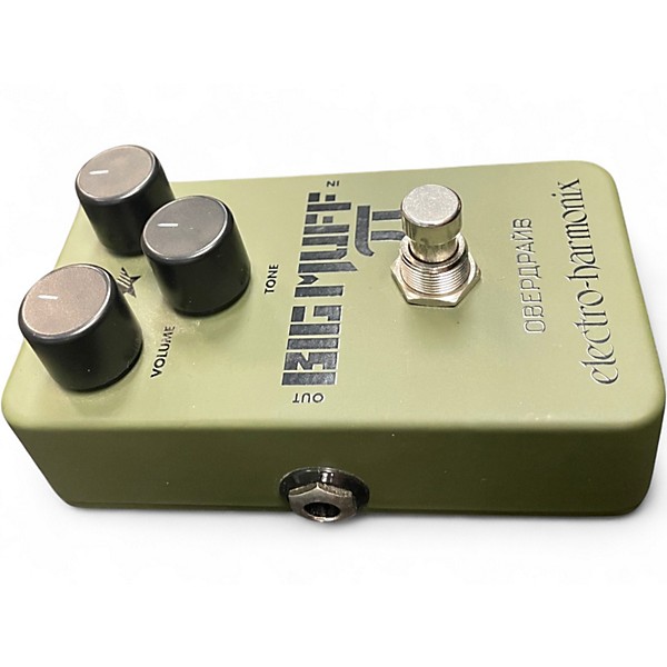 Used Electro-Harmonix Green Russian Big Muff Pi Fuzz Effect Pedal