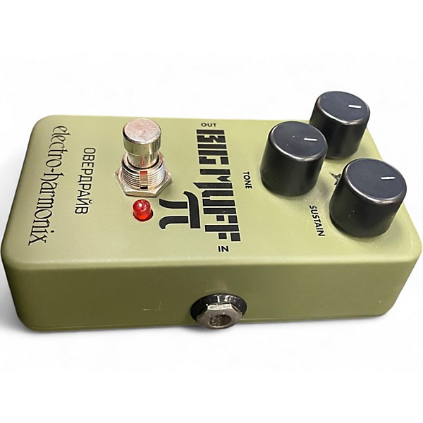 Used Electro-Harmonix Green Russian Big Muff Pi Fuzz Effect Pedal
