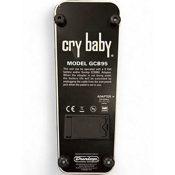 Used Dunlop GCB95 Original Crybaby Wah Effect Pedal