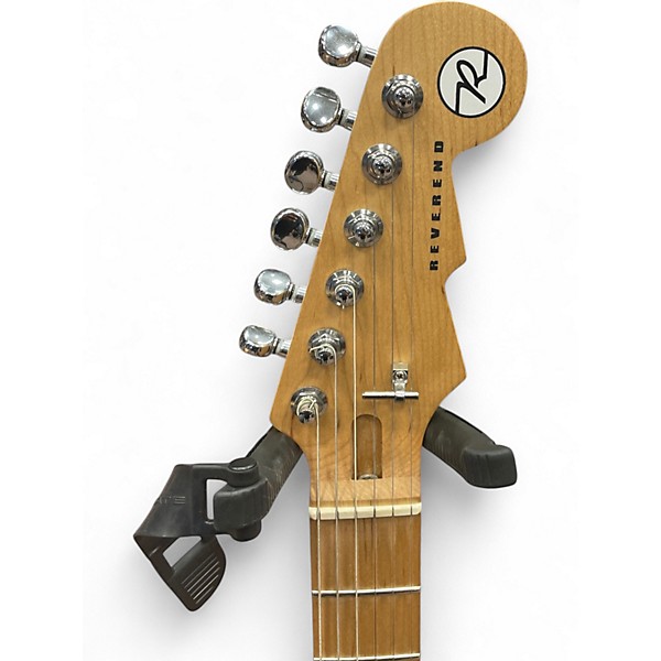 Used Reverend Cross Cut W Metallic Red Burst Solid Body Electric Guitar