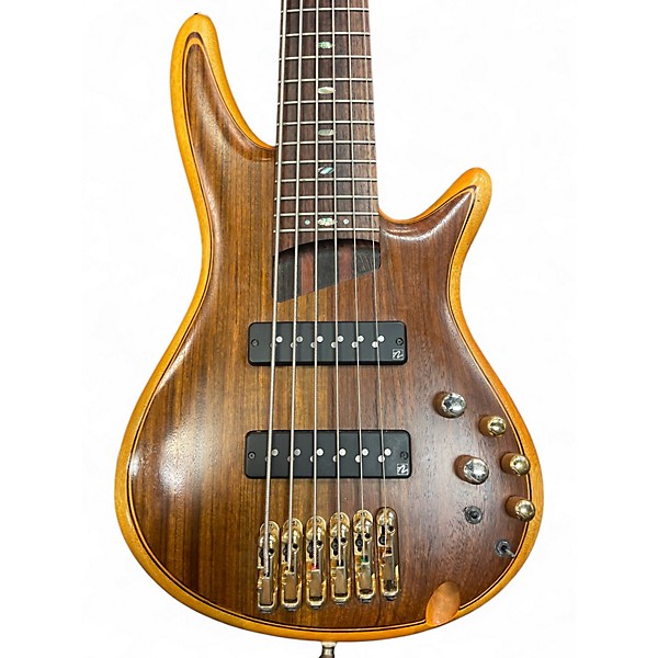 Used Ibanez SR1206E 6 String Natural Electric Bass Guitar