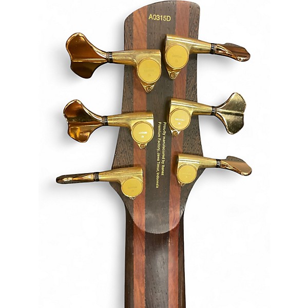 Used Ibanez SR1206E 6 String Natural Electric Bass Guitar