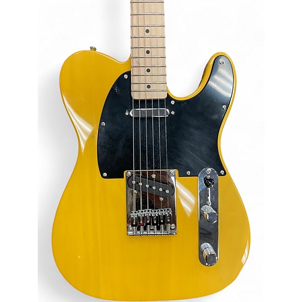 Used Squier Telecaster Yellow Solid Body Electric Guitar