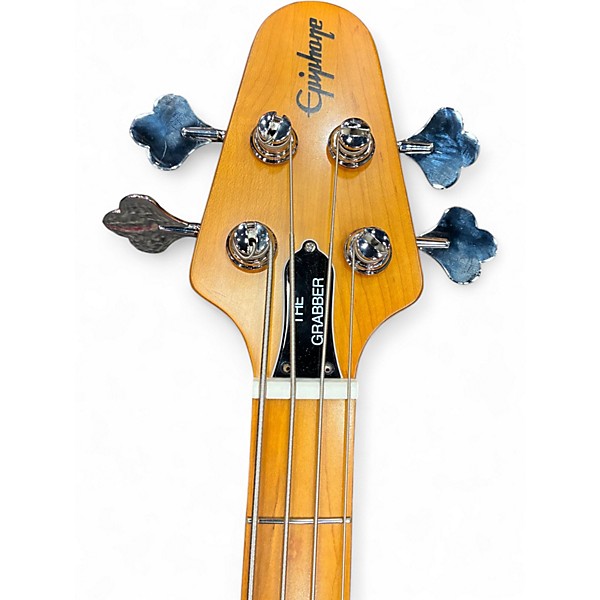 Used Epiphone Grabber Natural Electric Bass Guitar