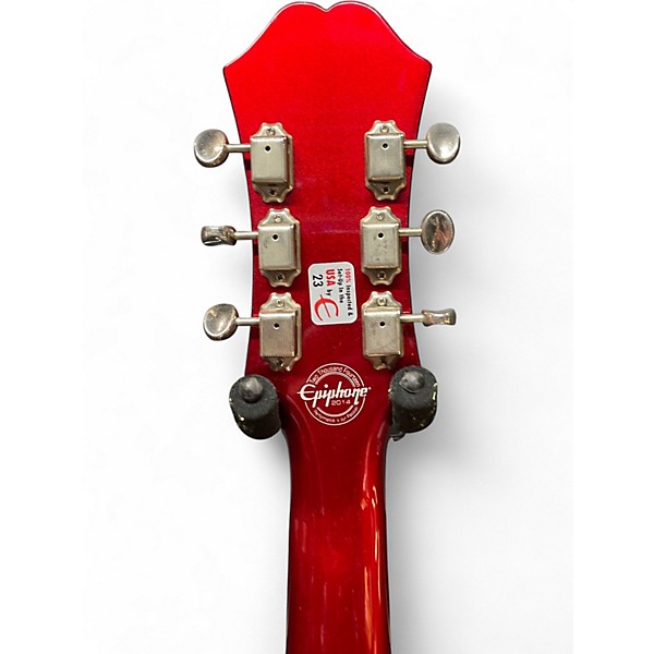 Used Epiphone Riviera Custom Royale P93 Wine Red Hollow Body Electric Guitar