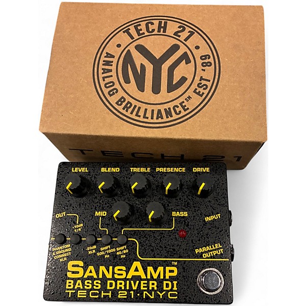 Used Tech 21 CSVTBV2 Sansamp Character Series VT Bass V2 Distortion Bass Effect Pedal