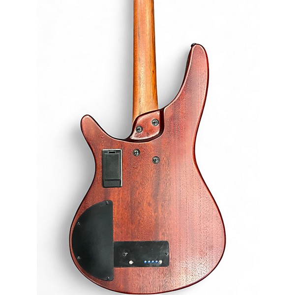 Used 2022 Ibanez SRH500F Flat Natural Browned Burst Electric Bass Guitar