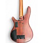 Used 2022 Ibanez SRH500F Flat Natural Browned Burst Electric Bass Guitar