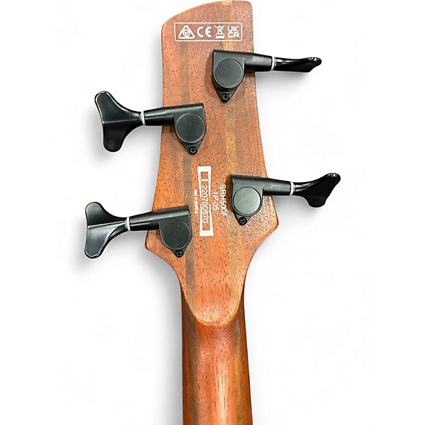 Used 2022 Ibanez SRH500F Flat Natural Browned Burst Electric Bass Guitar