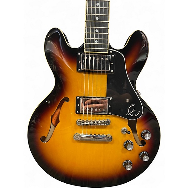 Used Epiphone ES339 3 Tone Sunburst Hollow Body Electric Guitar