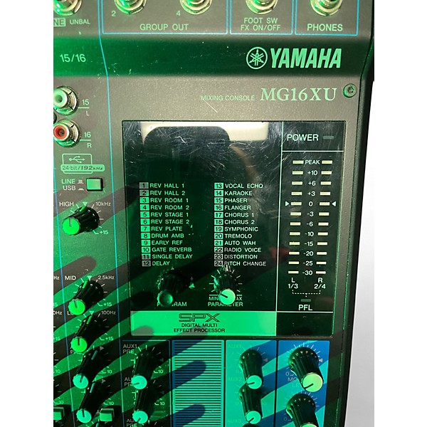 Used Yamaha MG16XU Unpowered Mixer