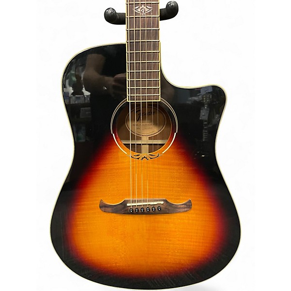 Used Fender T Bucket 300CE 2 Tone Sunburst Acoustic Electric Guitar