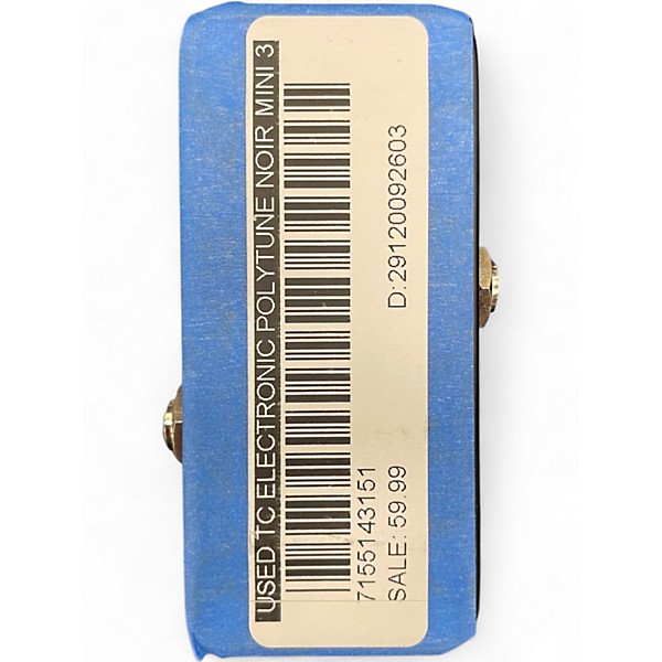 Used TC Electronic Polytune Noir Mini 3 Tuner Tuner Pedal