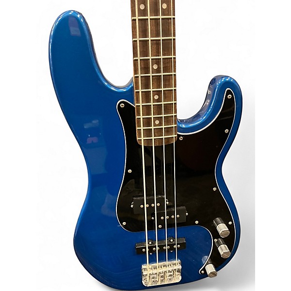 Used Squier Precision Bass Blue Electric Bass Guitar