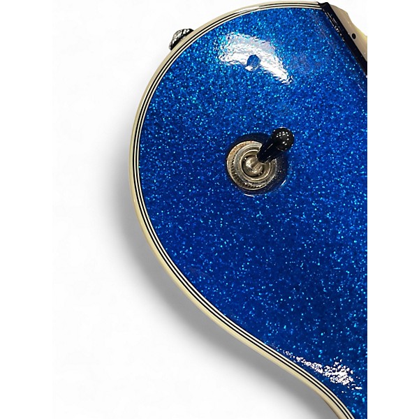 Used Schecter Guitar Research Solo 6B Blue Sparkle Solid Body Electric Guitar