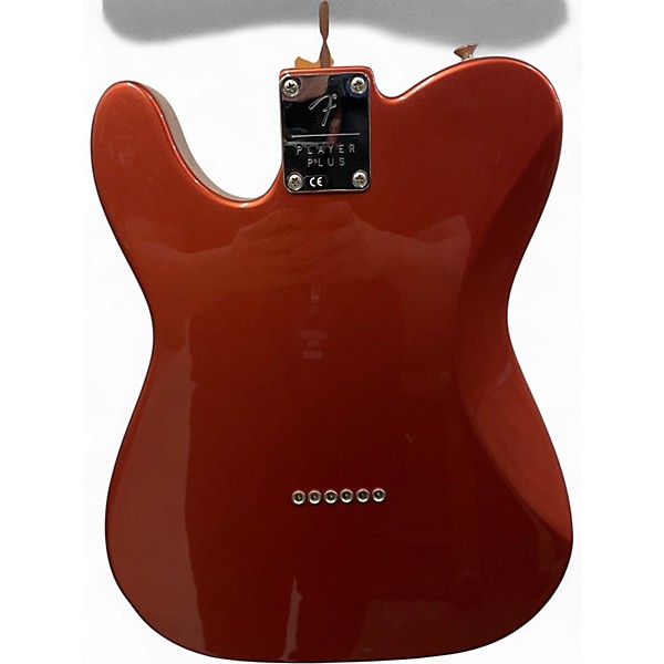 Used Fender Player Plus Telecaster Aged Candy Apple Red Solid Body Electric Guitar
