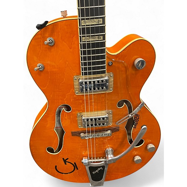 Used Gretsch Guitars G6120RHH Reverend Horton Heat Signature Vintage Maple Stain Hollow Body Electric Guitar