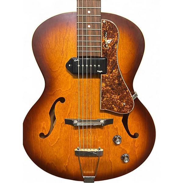 Used Godin 5th Avenue Kingpin P90 Sunburst Hollow Body Electric Guitar