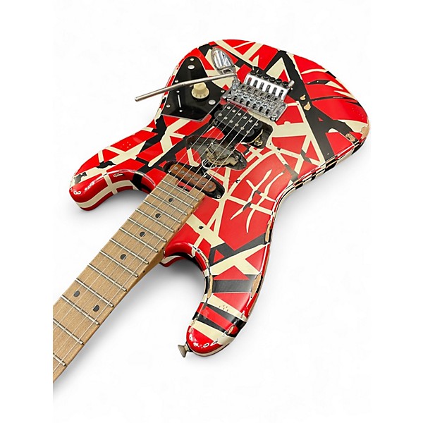Used EVH Striped Series Frankie striped Solid Body Electric Guitar