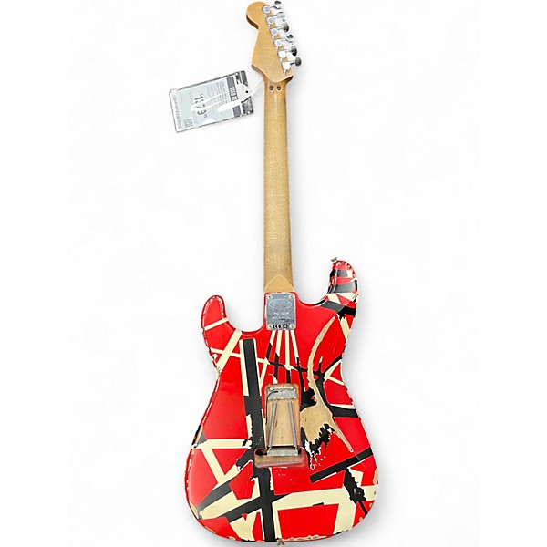 Used EVH Striped Series Frankie striped Solid Body Electric Guitar