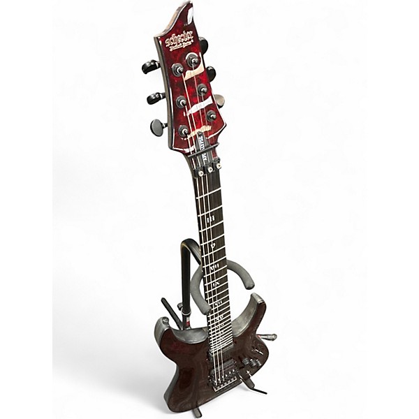 Used Schecter Guitar Research C1 FR-S Apocalypse Red Reign Solid Body Electric Guitar