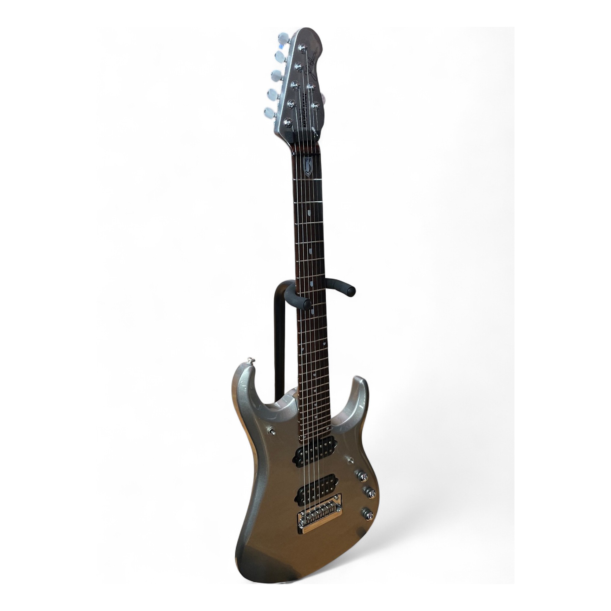 Used 2013 Ernie Ball Music Man JP13 John Petrucci 7 String Silver