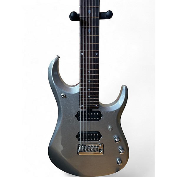 Used 2013 Ernie Ball Music Man JP13 John Petrucci 7 String Silver Sparkle Solid Body Electric Guitar
