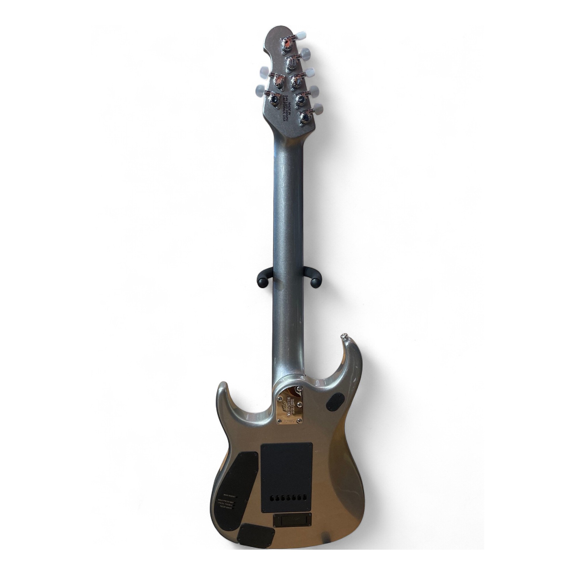 Used 2013 Ernie Ball Music Man JP13 John Petrucci 7 String Silver