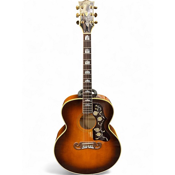 Vintage 1985 Gibson J-200 2 Color Sunburst Acoustic Guitar