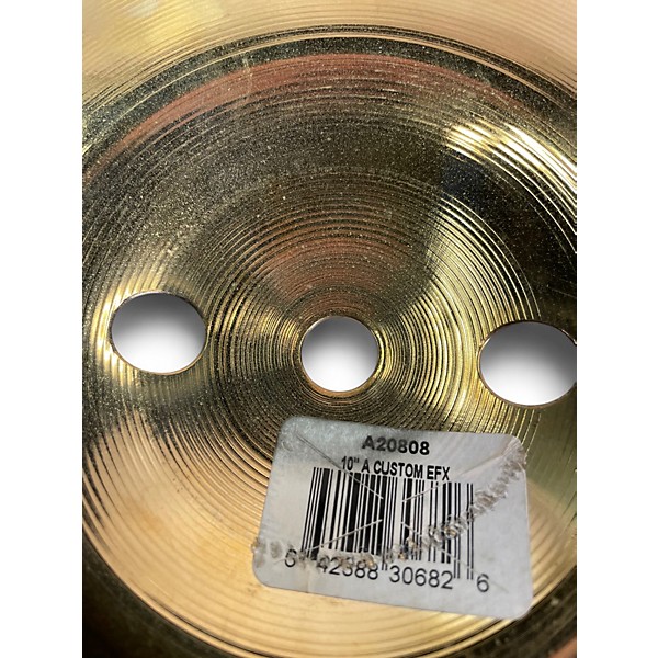Used Zildjian 10in A CUSTOM EFX RARITIES SPLASH Cymbal