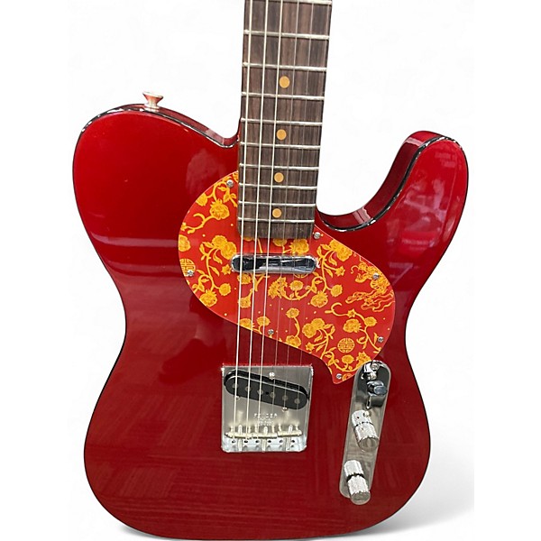 Used Fender Limited-Edition Raphael Saadiq Telecaster Dark Red Metallic Solid Body Electric Guitar